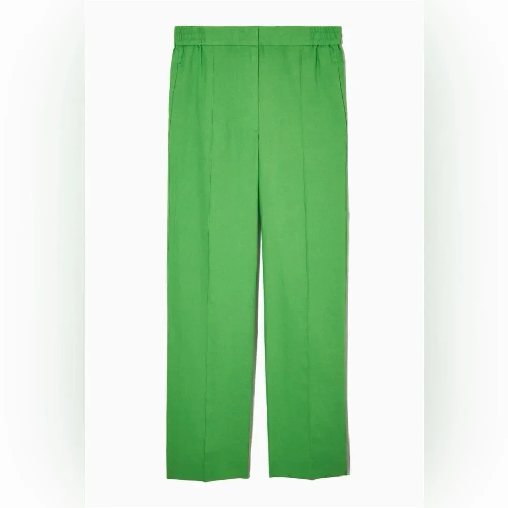COS 100% linen wide leg trousers